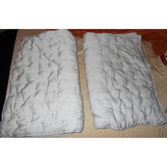 2 Pottery Barn Quilted Tufted Lyocell Tencel Standard...